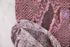 Pink and Brown snake print open weave sweater knit fabric 1.5 yards